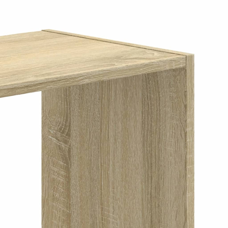 Boekenkast 102x32x108 cm bewerkt hout sonoma eikenkleurig