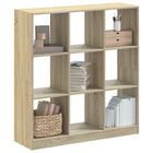 Boekenkast 102x32x108 cm bewerkt hout sonoma eiken