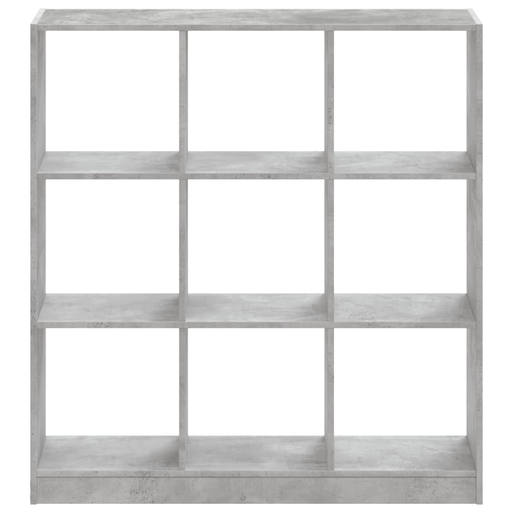 Boekenkast 102x32x108 cm bewerkt hout betongrijs