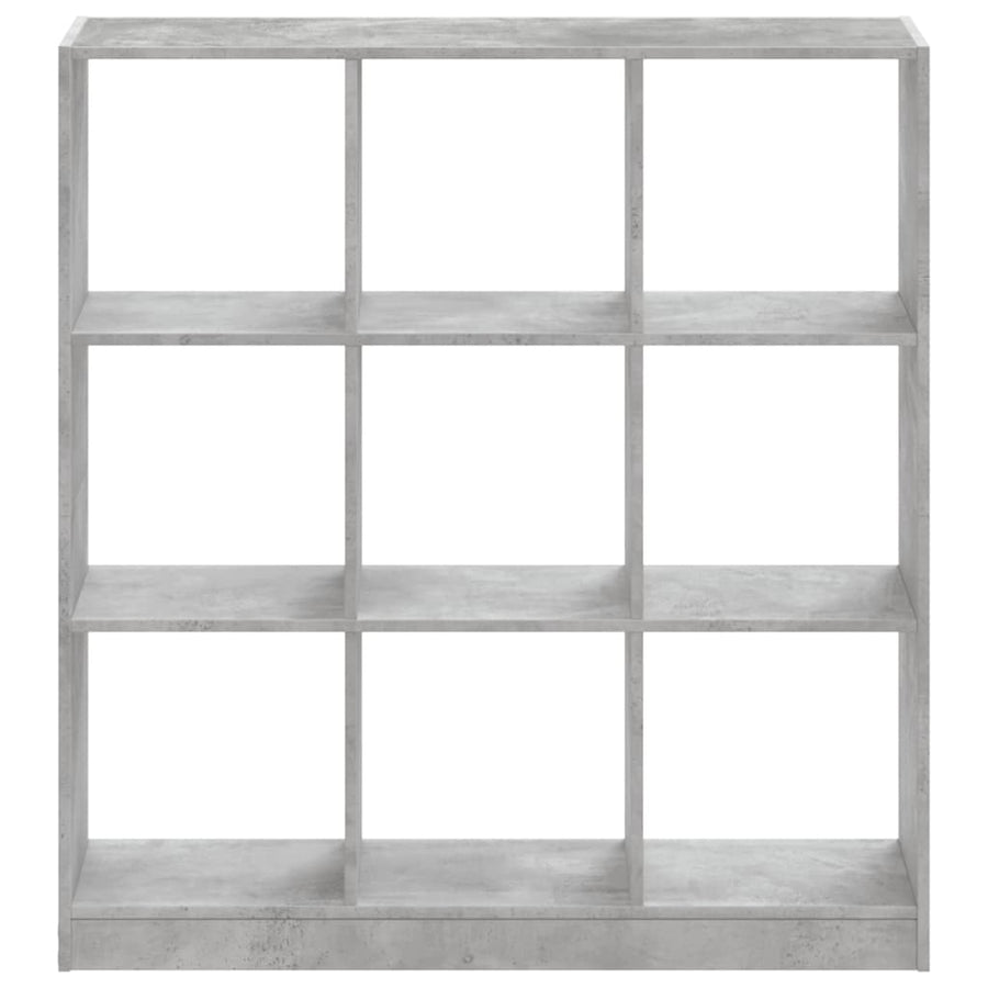 Boekenkast 102x32x108 cm bewerkt hout betongrijs