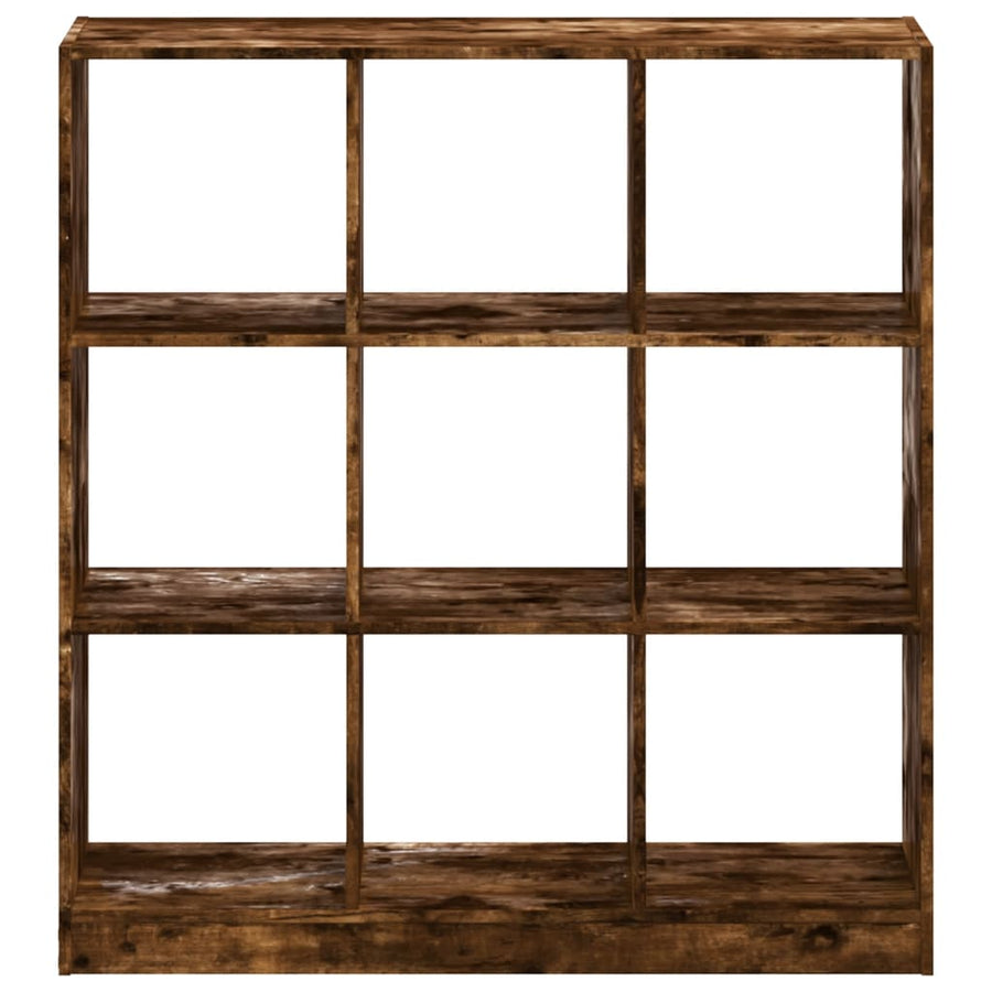 Boekenkast 102x32x108 cm bewerkt hout gerookt eikenkleurig