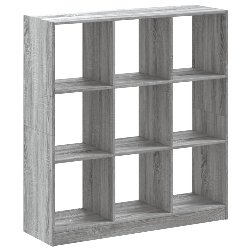 Boekenkast 102x32x108 cm bewerkt hout grijs sonoma eikenkleurig