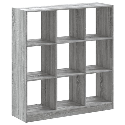 Boekenkast 102x32x108 cm bewerkt hout grijs sonoma eikenkleurig