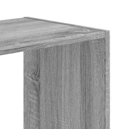 Boekenkast 102x32x108 cm bewerkt hout grijs sonoma eikenkleurig