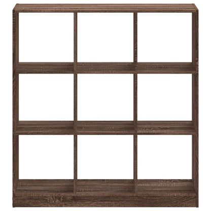 Boekenkast 102x32x108 cm bewerkt hout bruin eikenkleurig