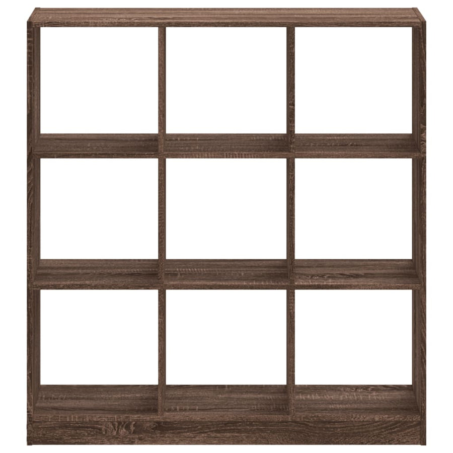 Boekenkast 102x32x108 cm bewerkt hout bruin eikenkleurig