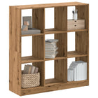 Boekenkast 102x32x108 cm bewerkt hout eikenkleurig