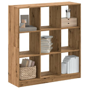 Boekenkast 102x32x108 cm bewerkt hout eikenkleurig