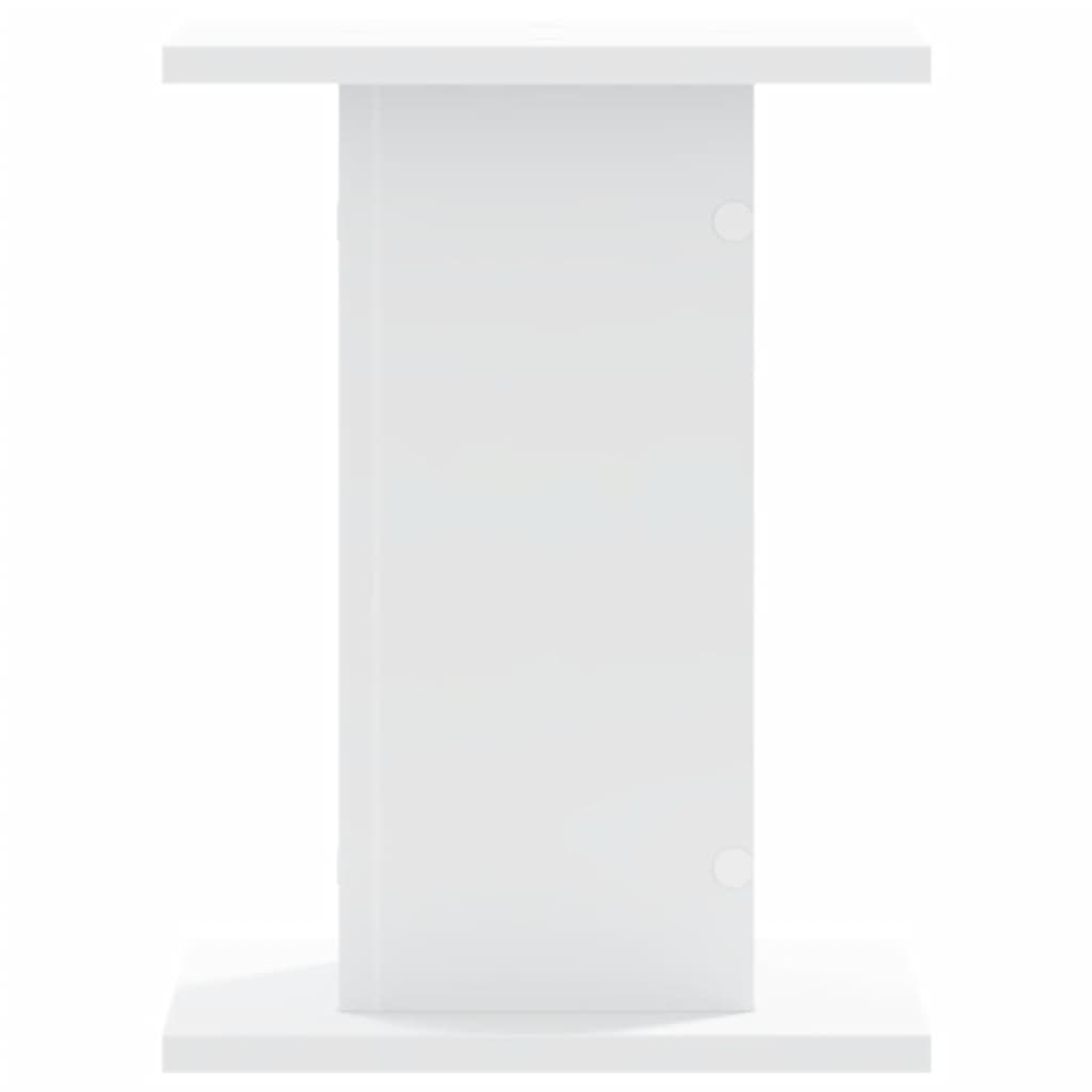 Plantenstandaards 2 st 30x30x40 cm bewerkt hout wit