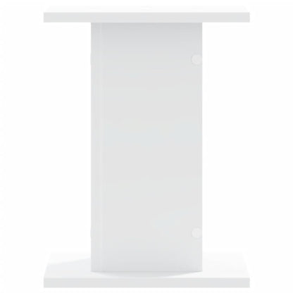 Plantenstandaards 2 st 30x30x40 cm bewerkt hout wit