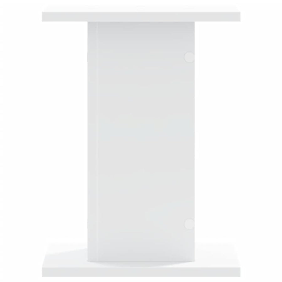 Plantenstandaards 2 st 30x30x40 cm bewerkt hout wit