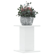 Plantenstandaard 2 st 30x30x40 cm bewerkt hout wit