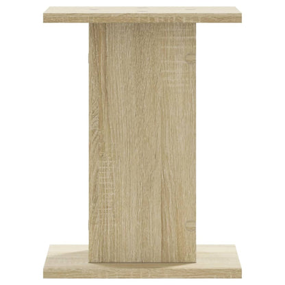 Plantenstandaards 2 st 30x30x40 cm bewerkt hout sonoma eiken
