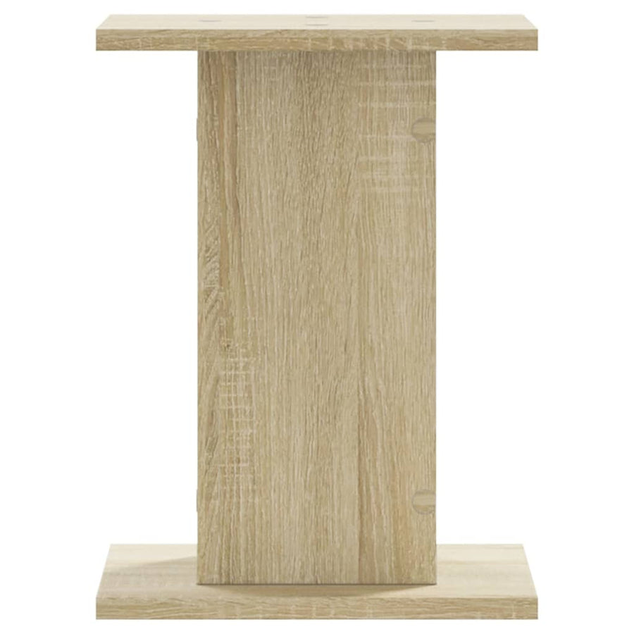 Plantenstandaards 2 st 30x30x40 cm bewerkt hout sonoma eiken