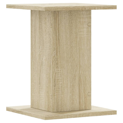 Plantenstandaards 2 st 30x30x40 cm bewerkt hout sonoma eiken
