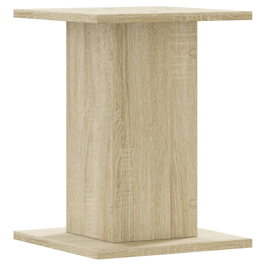 Plantenstandaards 2 st 30x30x40 cm bewerkt hout sonoma eiken
