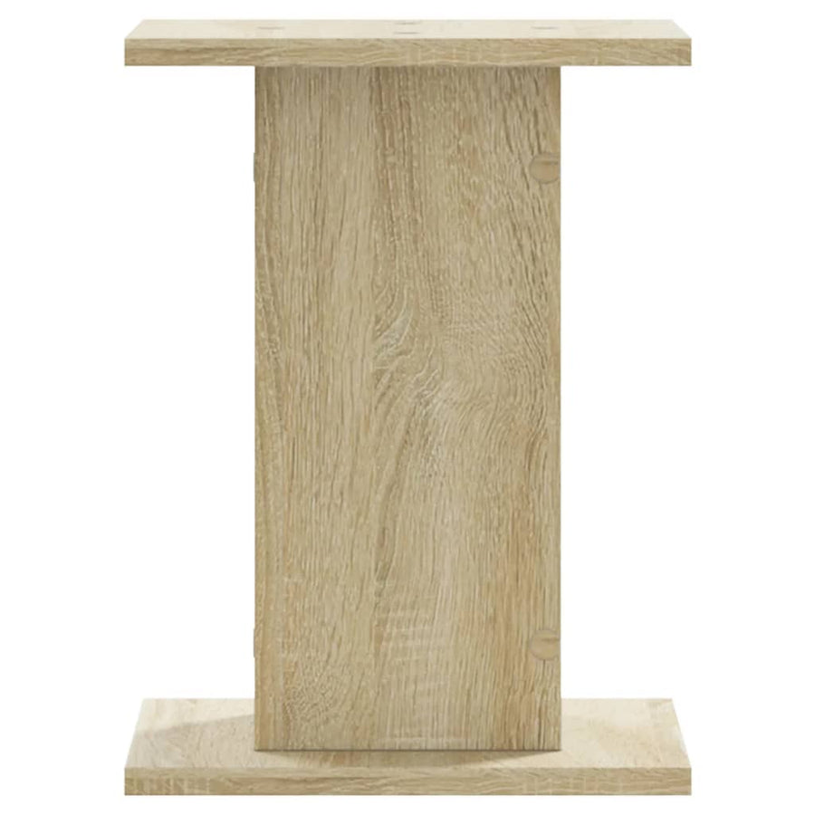Plantenstandaards 2 st 30x30x40 cm bewerkt hout sonoma eiken