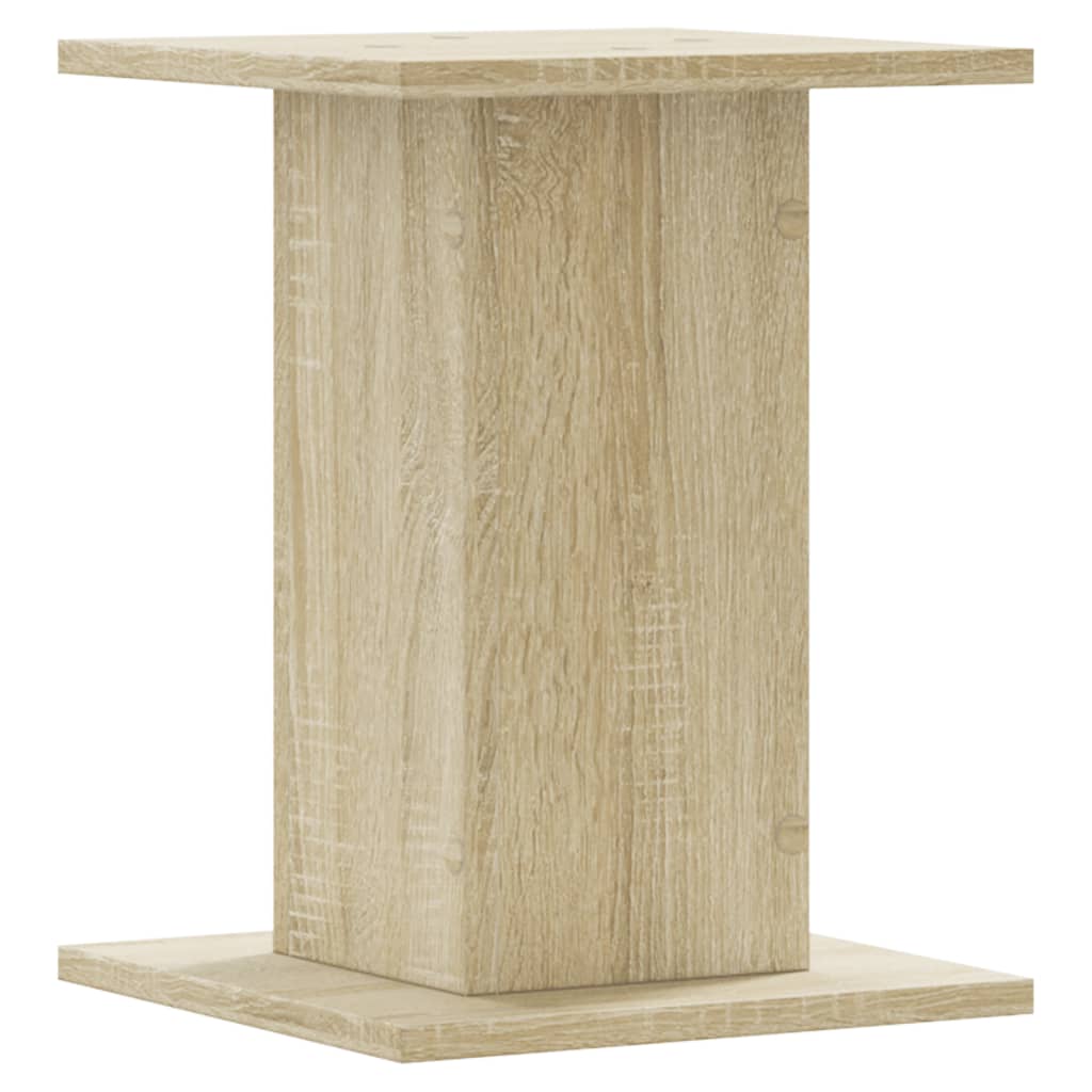 Plantenstandaards 2 st 30x30x40 cm bewerkt hout sonoma eiken
