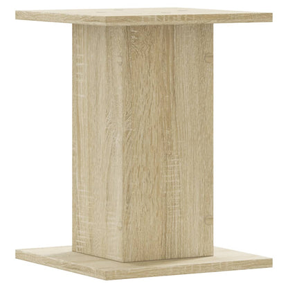 Plantenstandaards 2 st 30x30x40 cm bewerkt hout sonoma eiken