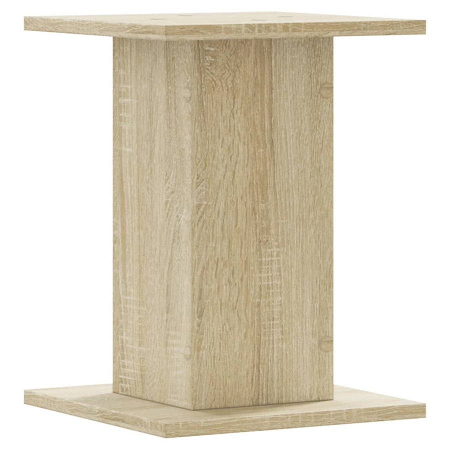Plantenstandaards 2 st 30x30x40 cm bewerkt hout sonoma eiken
