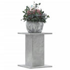 Plantenstandaard 2 st 30x30x40 cm bewerkt hout betongrijs