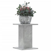 Plantenstandaard 2 st 30x30x40 cm bewerkt hout betongrijs