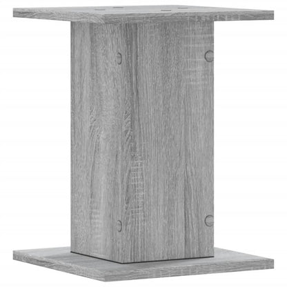 Plantenstandaards 2 st 30x30x40 cm bewerkt hout grijs sonoma