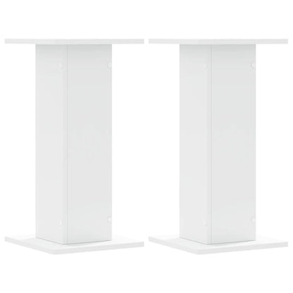 Plantenstandaards 2 st 30x30x60 cm bewerkt hout wit