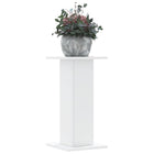 Plantenstandaard 2 st 60 cm wit bewerkt hout