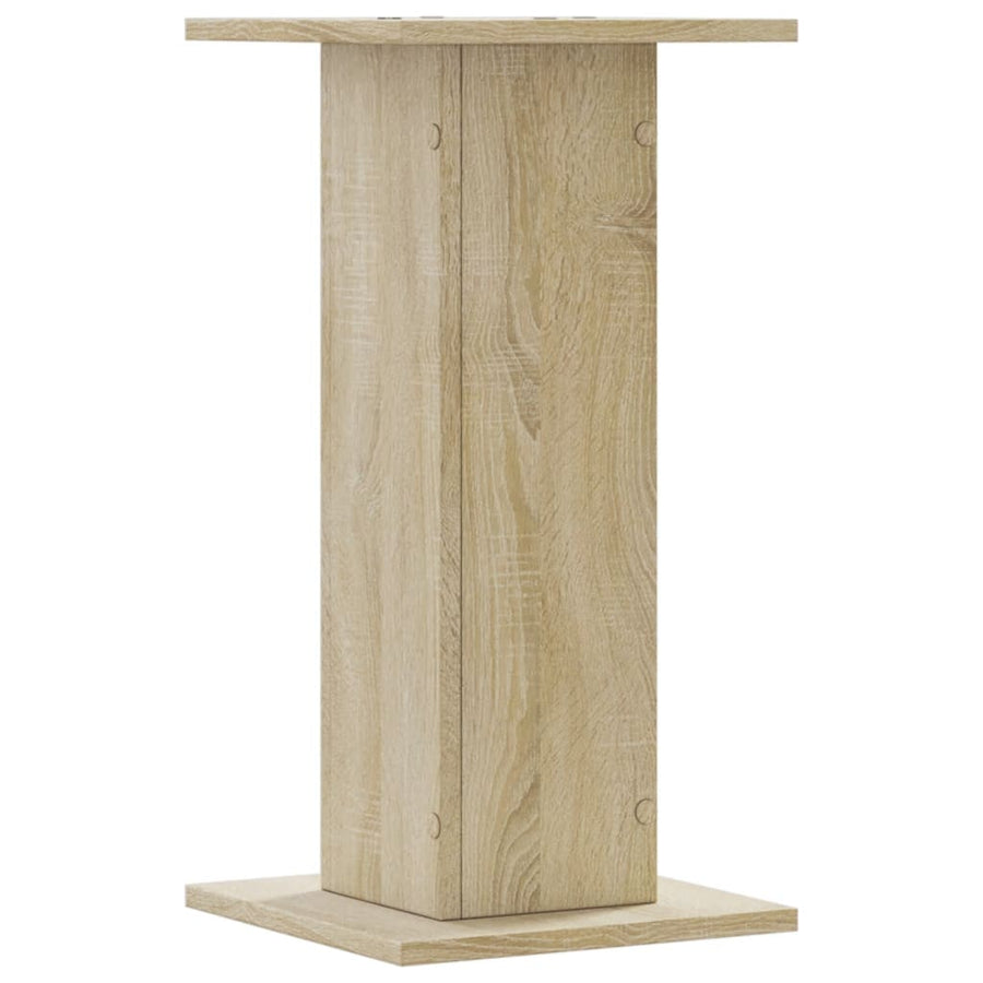 Plantenstandaards 2 st 30x30x60 cm bewerkt hout sonoma eiken