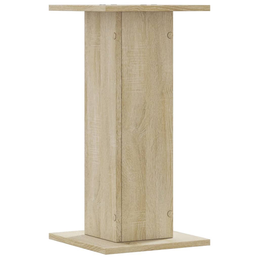 Plantenstandaards 2 st 30x30x60 cm bewerkt hout sonoma eiken