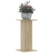 Plantenstandaard 30x30x60 cm bewerkt hout sonoma eiken (2 st)