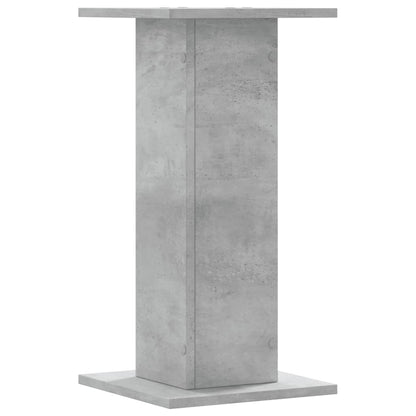 Plantenstandaards 2 st 30x30x60 cm bewerkt hout betongrijs