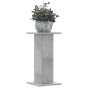 Plantenstandaard 2 st 60 cm bewerkt hout betongrijs