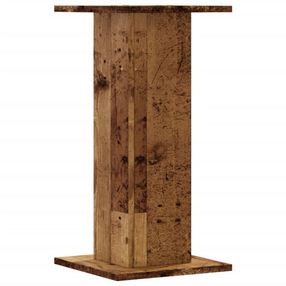 Plantenstandaards 2 st 30x30x60 cm bewerkt hout oud houtkleurig