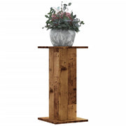 Plantenstandaards 2 st 60 cm bewerkt hout oud houtkleurig