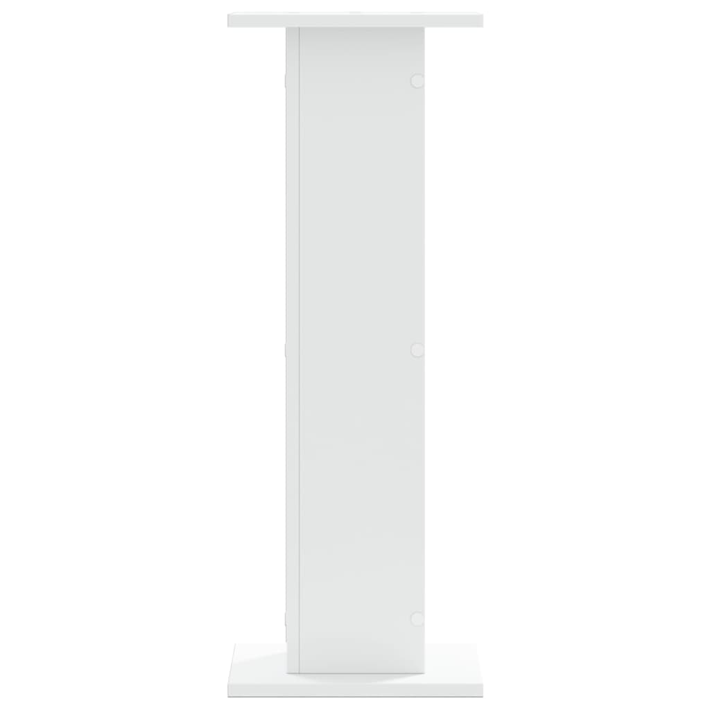 Plantenstandaards 2 st 30x30x80 cm bewerkt hout wit