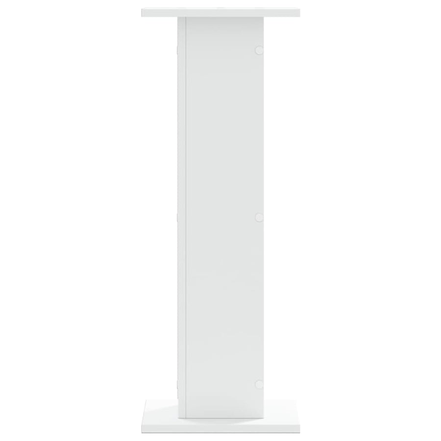 Plantenstandaards 2 st 30x30x80 cm bewerkt hout wit