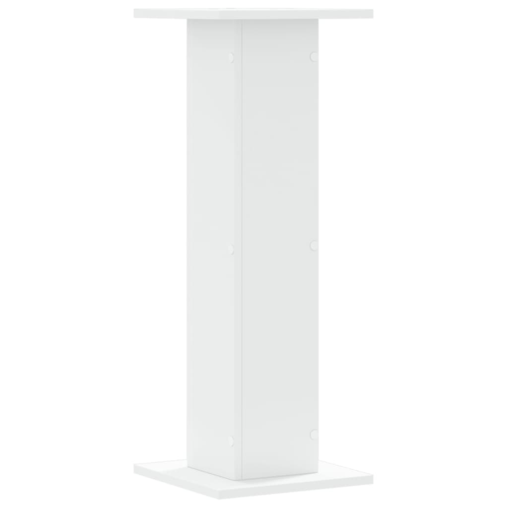 Plantenstandaards 2 st 30x30x80 cm bewerkt hout wit