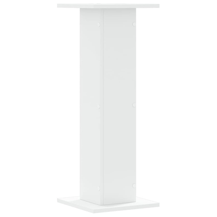 Plantenstandaards 2 st 30x30x80 cm bewerkt hout wit