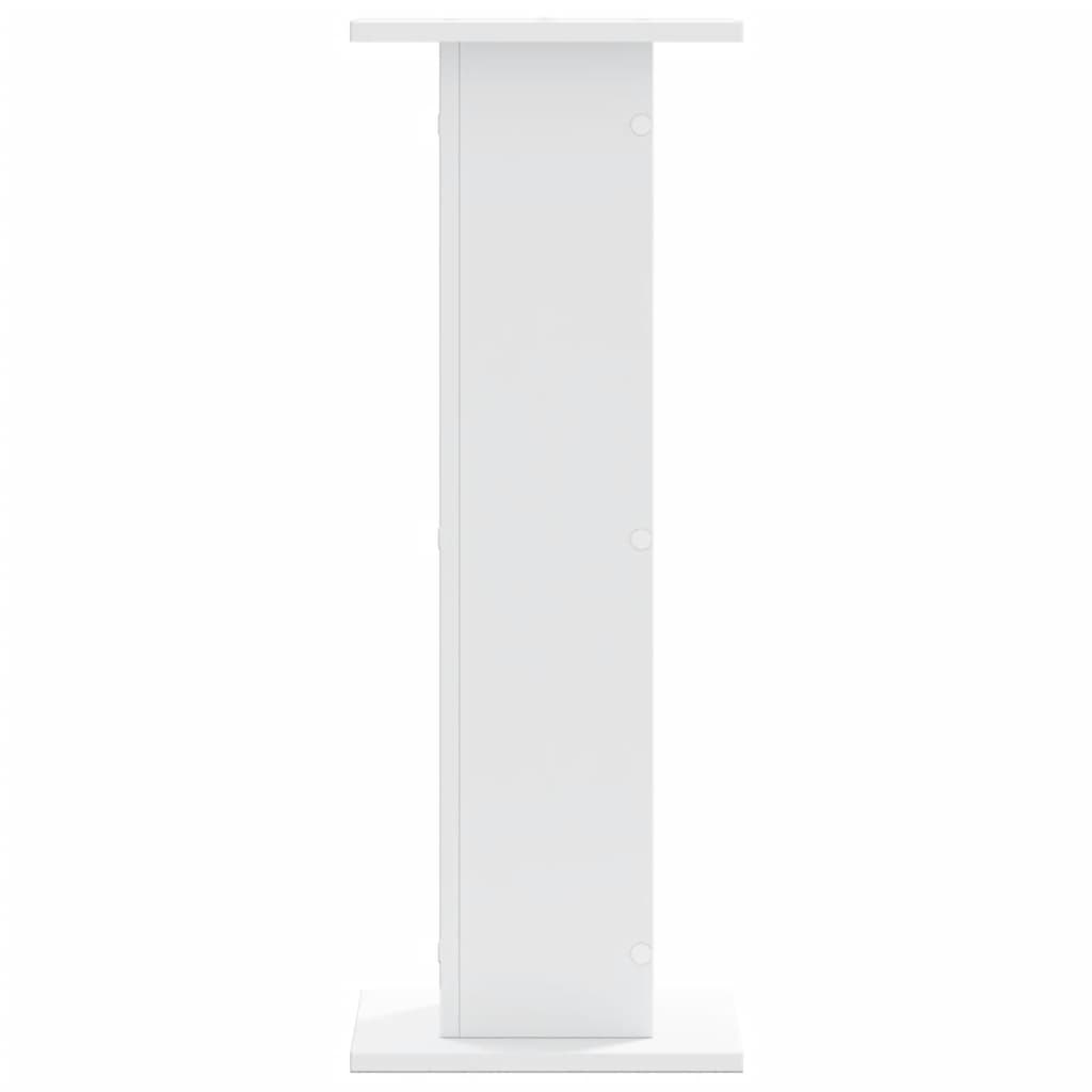 Plantenstandaards 2 st 30x30x80 cm bewerkt hout wit