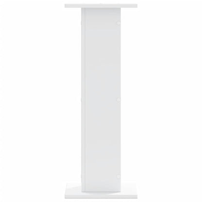 Plantenstandaards 2 st 30x30x80 cm bewerkt hout wit