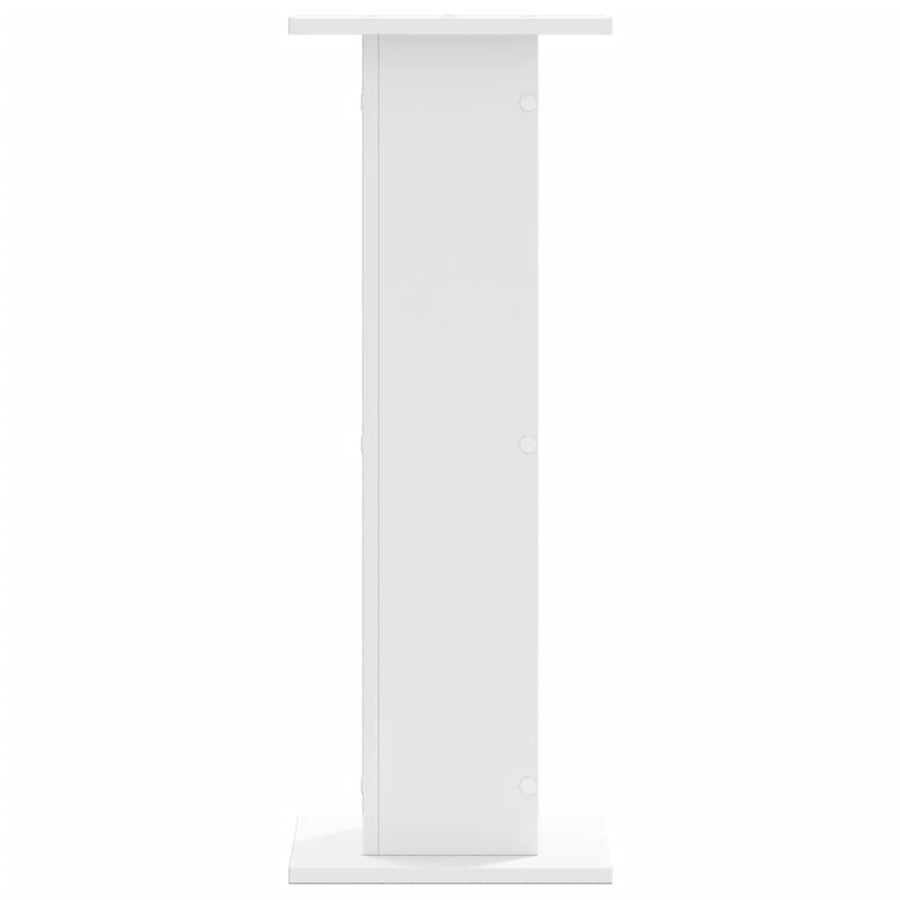 Plantenstandaards 2 st 30x30x80 cm bewerkt hout wit
