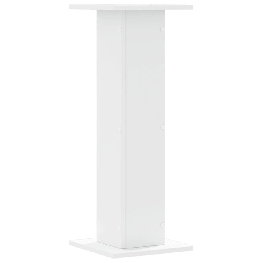Plantenstandaards 2 st 30x30x80 cm bewerkt hout wit