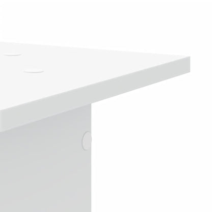 Plantenstandaards 2 st 30x30x80 cm bewerkt hout wit