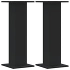 Plant stands 2 pcs 30x30x80 cm treated wood black