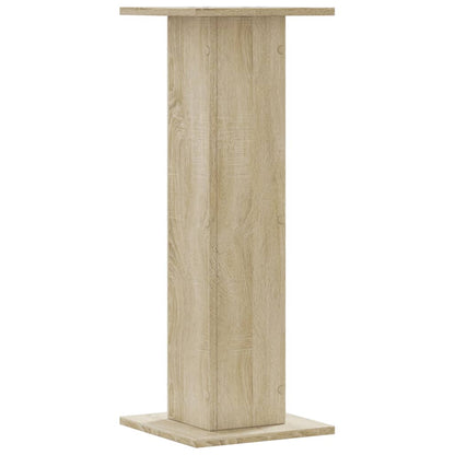 Plantenstandaards 2 st 30x30x80 cm bewerkt hout sonoma eiken