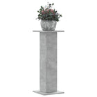 Plantenstandaards 2 st 80 cm bewerkt hout betongrijs