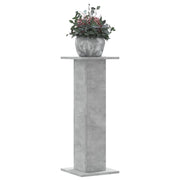 Plantenstandaards 2 st 80 cm bewerkt hout betongrijs