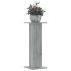 Plant stands 2 pcs 30x30x80 cm engineered wood grey Sonoma